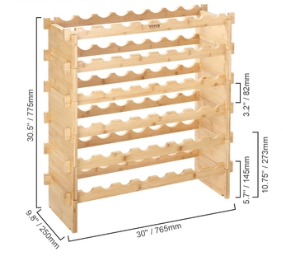Casier à vin modulaire empilable pour 48 bouteilles