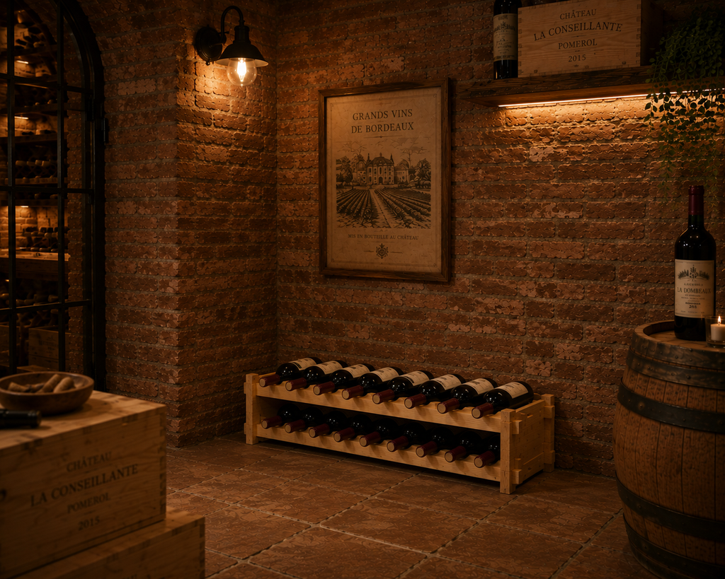Casier à vin modulaire empilable pour 18 bouteilles