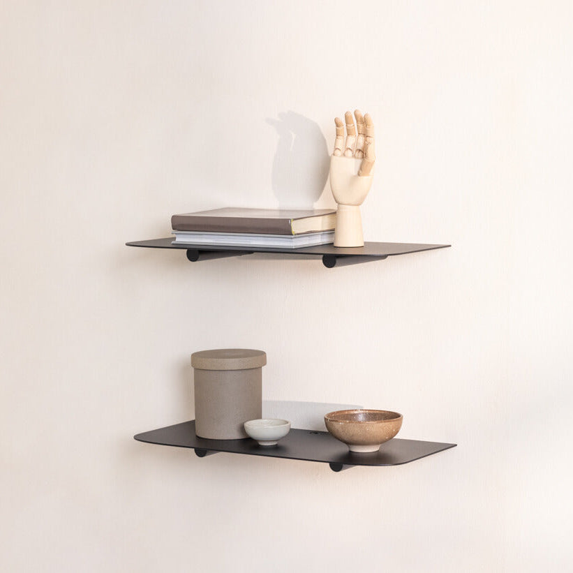 Lot de 2 étagères murales flottantes Kyoto – 40 et 60 cm-0