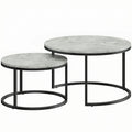 Tables basses gigognes effet ciment gris – Soren-0