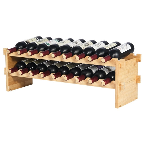 Casier à vin modulaire empilable pour 18 bouteilles
